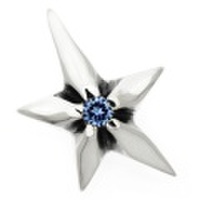 BWL(ビルウォールレザー)　シューティングスターペンダントw/ストーン(アクアマリン)　PN978S