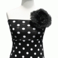 Bloomrooms◆ジュリエットローズシルク＆オーガンジーコサージュ・ヘッドドレス（ピンクリップ付）◆ブラック