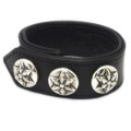 CHROME HEARTS(クロムハーツ)3Button 2Snaps/Star 3ボタン2スナップス/スターブレスレット　chb39