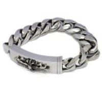 CHROME HEARTS(クロムハーツ)　FLORAL ID PLATE CLASSIC13LINK BRACELET フローラルIDクラシックリンクブレス