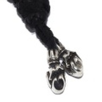 CHROME HEARTS(クロムハーツ)　レザーブレイドw/L&TチップスLeather Braid w/L&T Tips