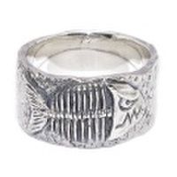 CRAZY PIG DESIGNS(クレイジーピッグ)　FOSSIL PIRANNAH RING #654