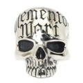 CRAZY PIG DESIGNS(クレイジーピッグ)　MEMENTO MORI SKULL メメントモリスカルリング シャイニーフィニッシュ　#1034