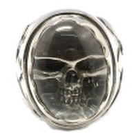 CRAZY PIG DESIGNS(クレイジーピッグ)　ラージ クリスタルスカルリング　#137