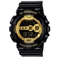 G-SHOCK　ジーショック　「Black×Gold Series」　GD-100GB-1JF