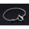 GARDEL（ガーデル）　Weaving Skull Bracelet Silver（ウィービングスカルブレスレット シルバー）