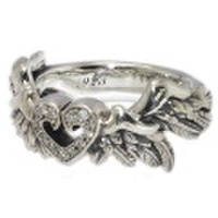 GIGOR（ジゴロウ） イリネスハートシルバーリング Diamond　N249-D