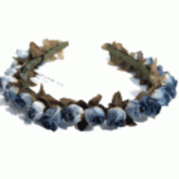 HEADDRESS NY◆フラワーヘッドドレス・カチューシャ◆ブルー