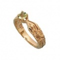 Hawaiian baby’s ring - K14 - 8月 ペリドット