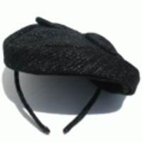 Jennifer Ouellette◆ブークレーカクテルハットリボンヘッドドレス・カチューシャ◆ブラックmix