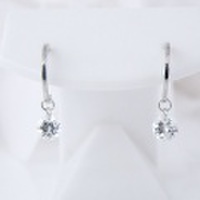 K10WG 10金ホワイトゴールド シンプルな輪のデザインピアス 彼女 誕生日 ジュエリー アクセサリー ∞ y110150