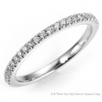 K18WG　マイクロセッティング ダイヤモンドエタニティリング(ハーフエタニティ)(RAC18K000572-K18WG)