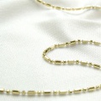 K18イエローゴールド　ショート＆ロングチェーン　60cm　1.2mm