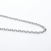 K18ホワイトゴールド　アズキ「小豆」ブレスレット　18cm　1.5mm