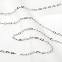 K18ホワイトゴールド　レオンチェーン　60cm　1.3mm