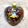 ORGONITE スペースハートペンダント　d００１