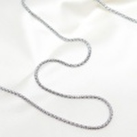 Pt850 プラチナ　カットポンパチェーン　60cm　1.7mm