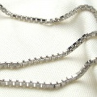 Pt850 プラチナ　ベネチアンチェーン　50cm　1.4mm