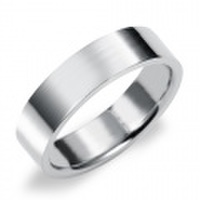 Pt950　フラット・マリッジリング（結婚指輪・幅広タイプ）5mm (N051O160N*02)