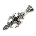 ROYAL ORDER(ロイヤルオーダー) REPTAIL CROSS W/CZ DOUBLE SIDES DORAGON BAIL【SRRP404-4】RED BLACK