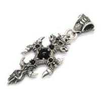 ROYAL ORDER(ロイヤルオーダー) REPTAIL CROSS W/CZ DOUBLE SIDES DORAGON BAIL【SRRP404-4】RED BLACK