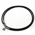 ROYAL ORDER(ロイヤルオーダー)　RO-30BKブラックレザーネックレス3.0mm