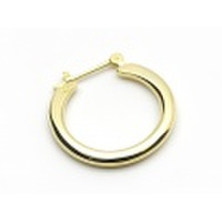 SENSE6月号掲載 SYMPATHY OF SOUL（シンパシーオブソウル）　Plain Hoop Pierce - K18Yellow Gold（プレーンフープピアス - K18イエローゴールド）