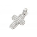SYMPATHY OF SOUL（シンパシーオブソウル）　Dazzle Cross Pendant - L（ダズルクロスペンダント - エル シルバー）
