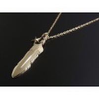 SYMPATHY OF SOUL（シンパシーオブソウル）　Feather & Star Necklace - K10Yellow Gold（フェザーアンドスターネックレス - K10イエローゴールド）