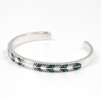 SYMPATHY OF SOUL（シンパシーオブソウル）　Narrow Feather Inlay Bangle - Silver（ナローフェザーインレイバングル - シルバー）