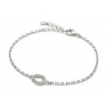 SYMPATHY OF SOUL（シンパシーオブソウル）　Small Horseshoe Chain Bracelet - Silver w/CZ（スモールホースシューチェーンブレスレット - シルバー w/キュービックジルコニア）