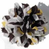 Susan Daniels◆コットンプリントフラワーヘアゴム◆イエローmix