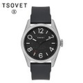 TSOVET(ソベット) / リストウォッチ 腕時計 日本製クォーツ / JPT-NT42 - STAINLESS x BLACK x BLACK / 42mm / NT111040-45