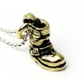 VASSER(バッサー) Biker Boot Pendant Brass w/Silver Ball Chain(バイカーブーツペンダント ブラス)