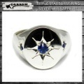 VASSER(バッサー)Triple Starburst Ring Silver w/Sapphire (トリプルスターバーストリング サファイヤ)