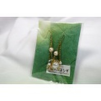 [ピアス]ミニリングのロングピアス[ビーズ]