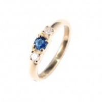 baby’s ring - K18 一連脇メレダイヤ - 9月 サファイア