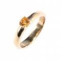 baby’s ring - K18YG 一連一石 - 11月 シトリン