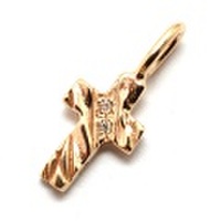 basis(ベイシス)bac009-K10YG 【レイヤーチャーム】クロスK10イエローゴールド