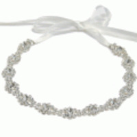 tulle couture◆ロンバスラインストンビジューヘッドドレス◆シルバー(再入荷しました)