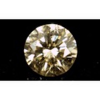 【 Under S (Light Brownish Yellow) カラー 】 天然ダイヤモンド ルース(裸石) 0.155ct, I-1 【 中央宝石研究所 】 【 送料無料 】