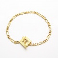 【NEXTLABEL】≪色が選べる≫スクエアブレスレット/GD