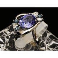 【PT900　プラチナ】 指輪　リング　サファイア3.855ct　ダイヤモンド0.522ct 12号　9.6g　レディース　72047-1　　ジュエリー　人気