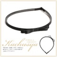 【あす着対応】お宮参り カチューシャ BH-004KA ヘアアクセサリー ブラック 黒 リボン 可愛い 髪飾り レディース 女性用 華やか【ゆうパケット対応】