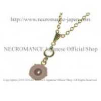 【ネクロマンス NECROMANCE】 クリスタル ゴールド アルビノ義眼ネックレス Crystal Gold Albino Eye Necklace 目玉