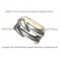 【ネクロマンス NECROMANCE】 シルバーダブルクロウリング Silver Double Claw Ring 獣 爪