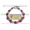 【ネクロマンス NECROMANCE】 ピンクジェイド スカルブレスレット Pink Jade Skull Bracelet 翡翠 桃簾石 骸骨
