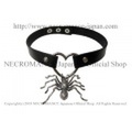 【ネクロマンス NECROMANCE】 リアルラージスパイダーチョーカーネックレス Real Large Spider Choker Necklace 蜘蛛 蜘蛛の巣