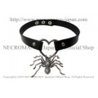 【ネクロマンス NECROMANCE】 リアルラージスパイダーチョーカーネックレス Real Large Spider Choker Necklace 蜘蛛 蜘蛛の巣