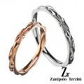 【ペア販売】zanipolo terzini (ザニポロタルツィーニ) ダイヤモンド ウェーブ ペアリング ステンレス アクセサリー [ステンレスリング] 送料無料 リング